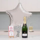 Birthday gift set with silver star balloon, Riondo sparkling wine, and celebratory card—perfect for milestone birthdays, surprise parties, or festive gifting. Birthday gift set with silver star balloon, Riondo sparkling wine, and celebratory card—perfect for milestone birthdays, surprise parties, or festive gifting.